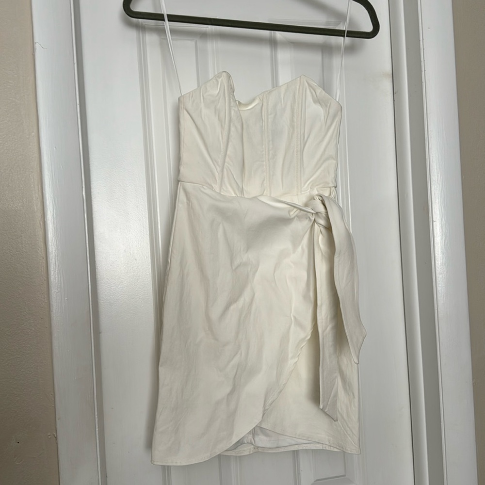White corsets mini dress